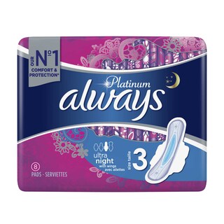 Always | Serviettes hygiéniques | Ultra | Nuit | Protection 