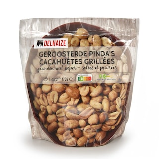Delhaize | Pindanoten | Peper-Zout 175 gr