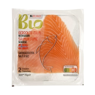 Delhaize | Bio | Saumon | Fumé | Bio 70 gr