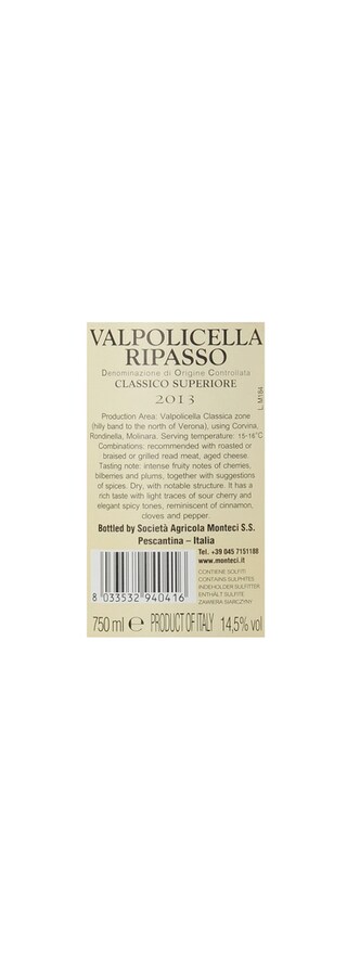 Italie - Italië | Veneto D.O.C. | Righetti Valpolicella Ripasso 2015 