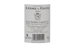France - Frankrijk | Bordeaux - Saint-Emilion GC | L'Etoile de Clotte Grand Cru 14 Rouge 