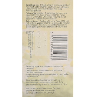 Delhaize | Bio | Tisane| Camomille | Sachets | Bio 20 x 1,2 gr