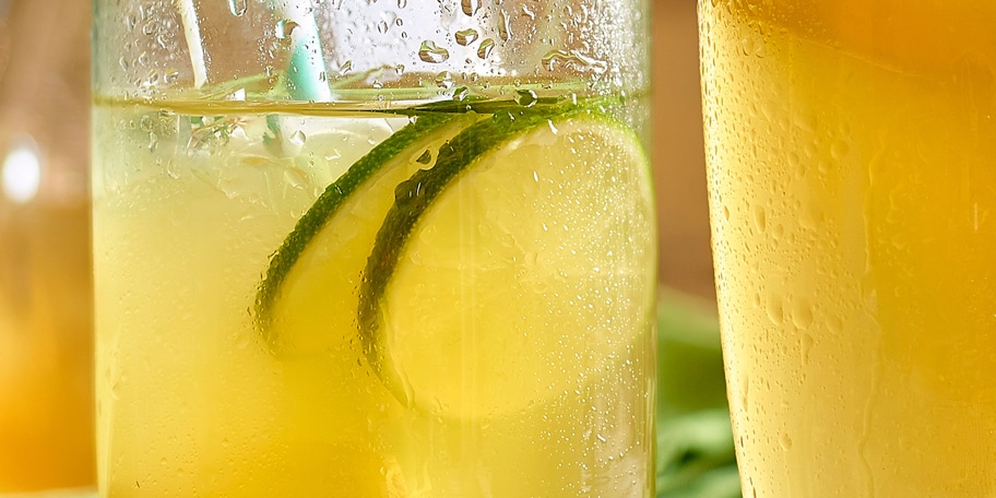 Ice tea au gingembre et limoncello