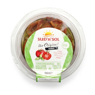 Sud'n'Sol | Tomates | Mariné | Coupées en rondelles | Basilic 