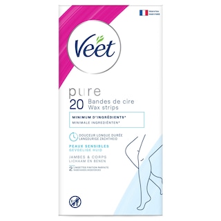 Veet Bandes cire froide | Peaux sensibles