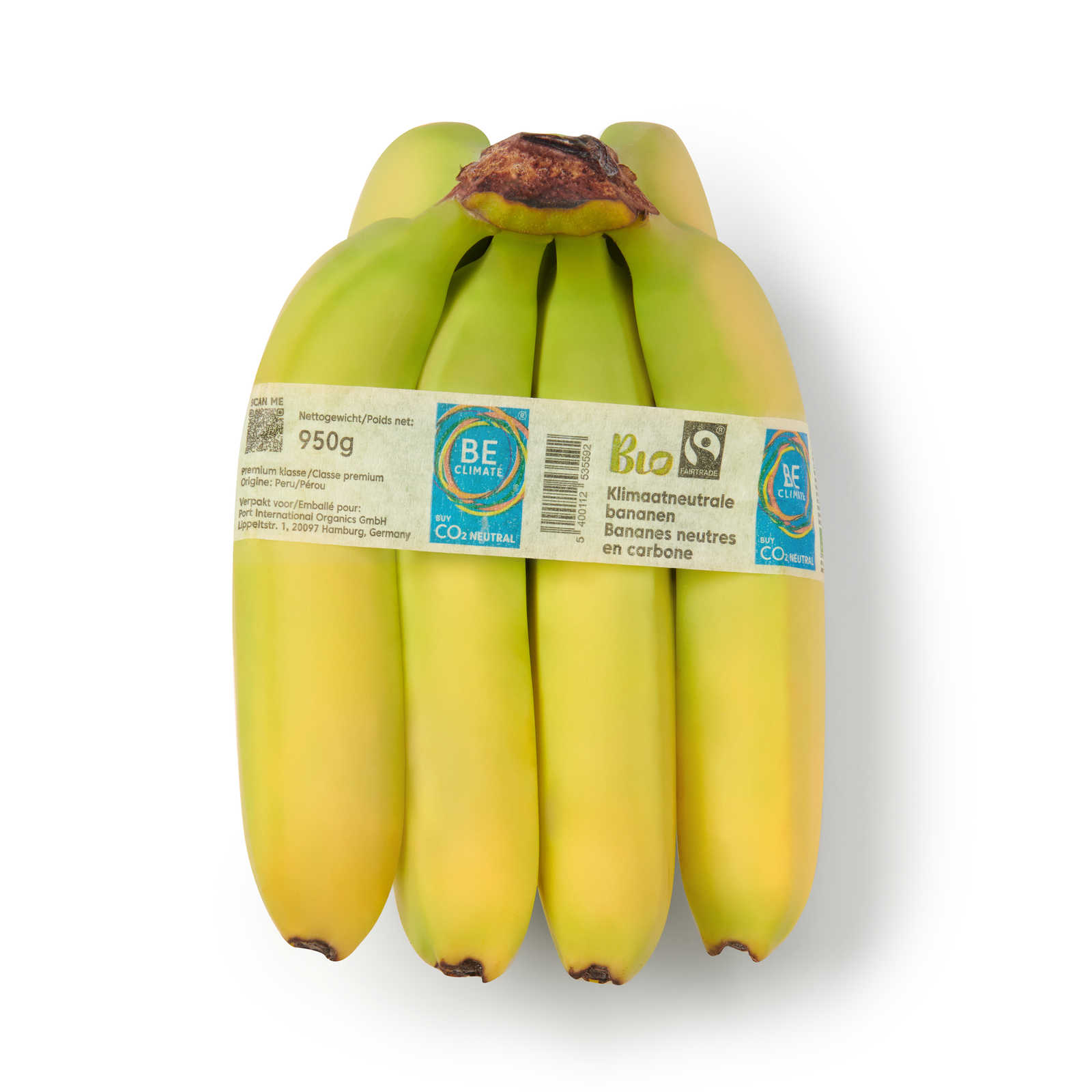 Delhaize | Bio | Bio | Bananen | Fairtrade CO2 | 950 gr | Delhaize