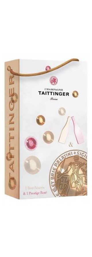 Taittinger | 2X75C CHAMP BRUT&ROSE COFFRET 