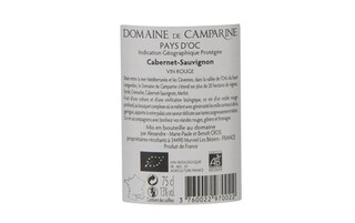 Midi - Oc IGP | France - Frankrijk | Domaine Camparine Cabernet Sauv 2017 | Bio 