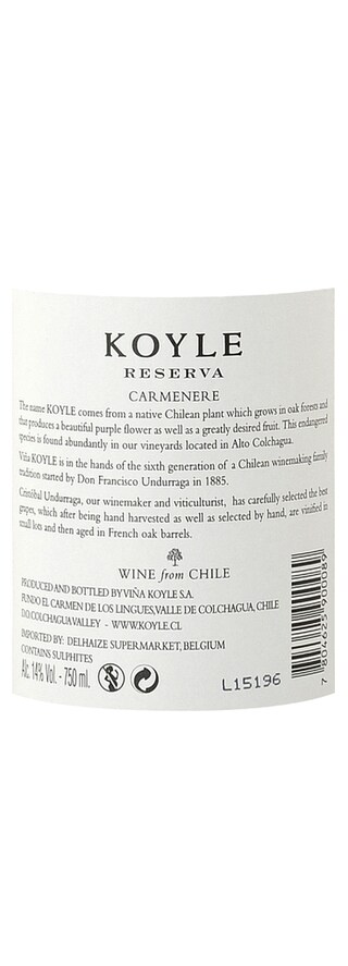 Koyle | Reserva | Carmenere | Bio 