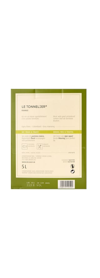 France - Frankrijk | Vin de France | Le tonnelier blanc 5l 