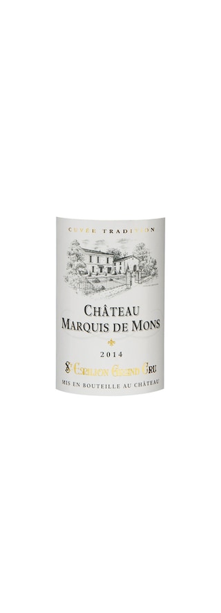 France - Frankrijk | Bordeaux - Saint Emilion Gc | Château Marquis de Mons 2014 Rood 