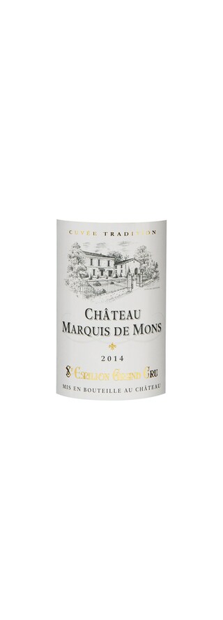 France - Frankrijk | Bordeaux - Saint Emilion Gc | Château Marquis de Mons 2014 Rood 