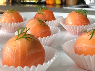 Bonbons de saumon au chèvre frais