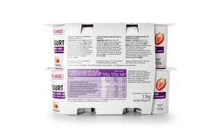 Delhaize | Yoghurt | Gesuikerd | Mager | Fruit 12 x 125 gr