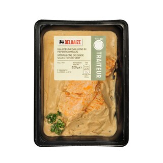 Delhaize | Médaillons de dinde | Poivre vert 