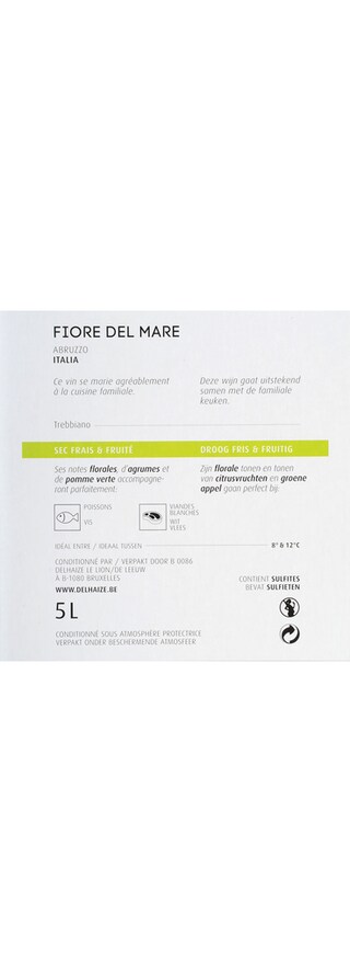 ITALIA - VINO DA TAVOLA | 5L Fiore del mare wit 