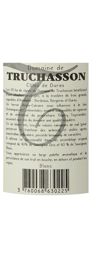 France - Frankrijk | Sud-Ouest - Côtes de Duras | Domaine de Truchasson Wit 