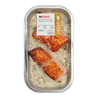 Delhaize | Saumon poêlé | Sauce aux coques 