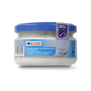 Delhaize | Bouchées de hareng | Mariné | Tzatziki 