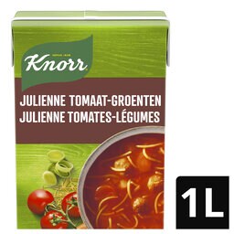 Soep in brik |  Julienne Tomaat- Groenten met balletjes   | 1 L