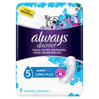 Always | Serviettes | Discreet | Long Plus 