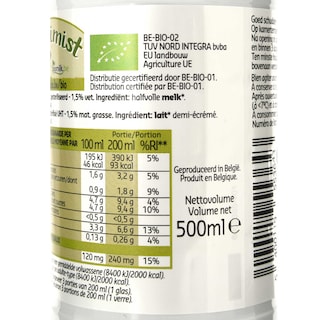 Delhaize | Bio | Melk | Halfvolle | Bio 