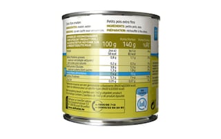 Delhaize | Extra fijne erwten | Zonder toegevoegd zout 