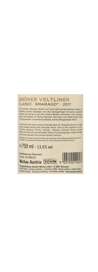 Autriche - Oostenrijk | Wachau | Gruner Veltiner Smaragd Classic 2017 