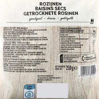 Delhaize | Rozijnen | Gold 250 gr