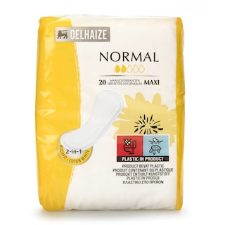 Delhaize | Serviette hygiéniques | Maxi | Normal 20 pc