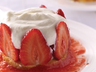 Snelle aardbeientaart