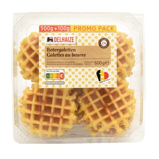 Delhaize | Galetten | Boter | 500g + 100g 