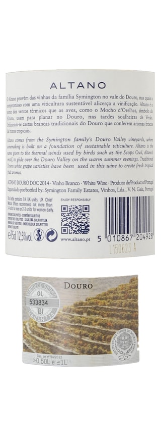 Portugal | Douro DOC | Altano Douro 2018 Wit 