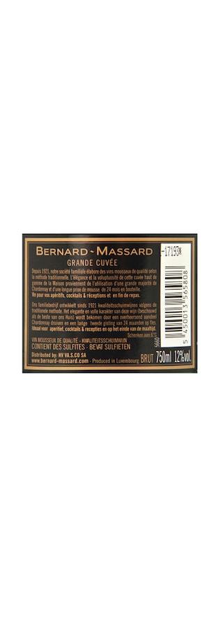 Bernard-Massard | Grande Cuvée | Sélection | Schuimwijn | Brut 