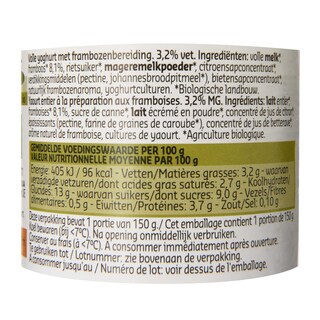 Delhaize | Bio | Framboise | Yaourt maigre | 3+1 gratuit | Bio 