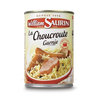 William Saurin | William Saurin | Gegarneerde zuurkool | Bereide Maaltijd |400g 