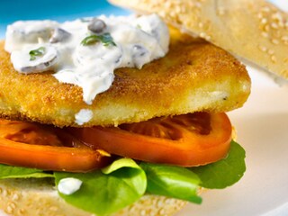 Fishburgers met remouladesaus