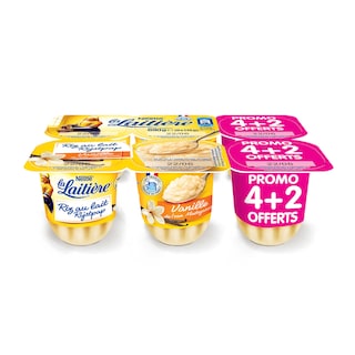 La Laitière | Riz au lait | Entier | Vanille | 4+2 gratuit 