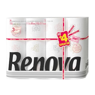 Renova | Toiletpapier | Design | 20+4 | Eco 