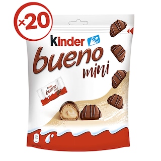Kinder | Bueno | Bouchée | Chocolat | Noisette | Gaufrette 20 x 5,4 gr