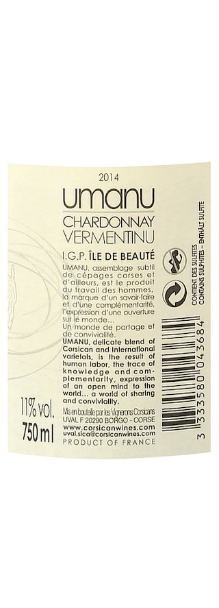 France - Frankrijk | Corse - IGP Ile de Beauté | Umanu Chardonnay / Vermentino Wit 