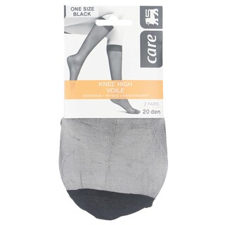 Delhaize | Care | Mi-bas voile/lycra noir 