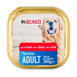 Delhaize | Hondenvoeding | Terrine | Adult | Rund 