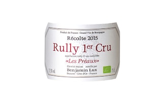 France - Frankrijk | Bourgogne - Côtes Chalonnaise | Rully 1er Cru Les Preaux 2015 | Bio 