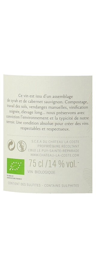 France - Frankrijk | Coteaux d'Aix-en-Provence | Les Pentes Douces 2013 Rouge | Bio 