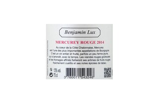 FR BOURGOGNE COTES CHALONNAISE | Bourgogne - Côte Chalonnaise | Mercurey 2014 Rood 