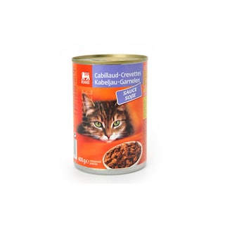 Delhaize | Aliment chat | Sauce | Cabillaud-Crevettes 