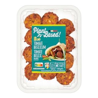 Delhaize | Plant-Based | Falafel | Tomate | Basilic | Vegan | Bio 150 gr