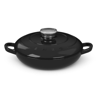 Smeg | Gietijzeren stoofpan | zwart | 26cm 
