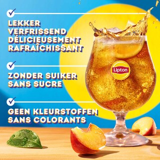 Lipton | Ice Tea | Non pétillant | Pêche | Zero 8 x 33 cl